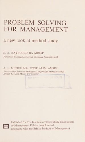 Problem solving for management