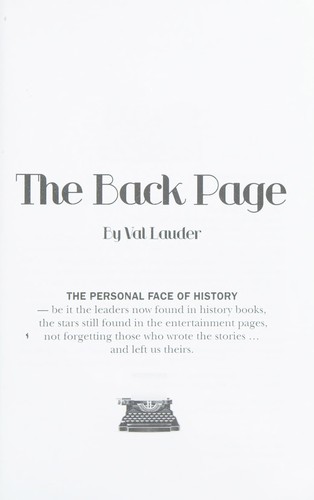The back page