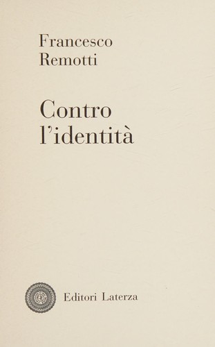 Contro l'identità