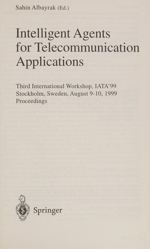 Intelligent agents for telecommunication applications