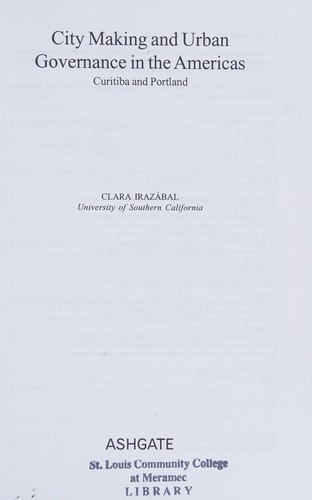 City Making and Urban Governance in the Americas