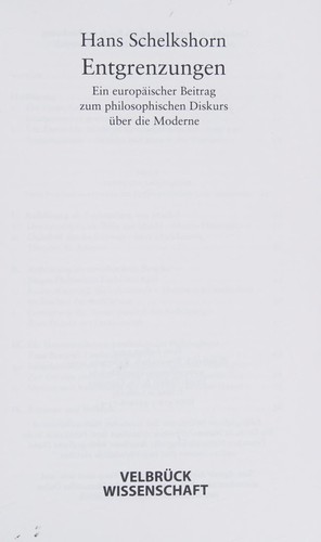 Entgrenzungen