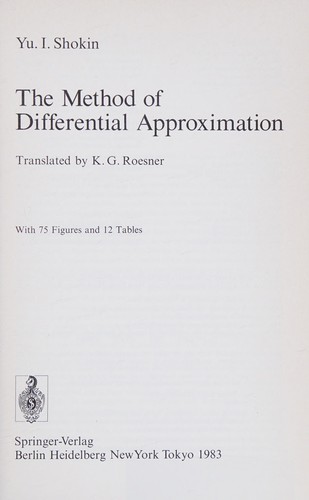 The method of differential approximation