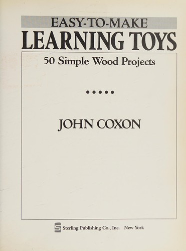 Easy-to-make learning toys