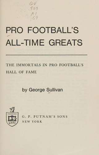 Pro football's all-time greats