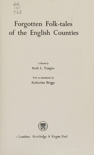 Forgotten folk tales of the English counties