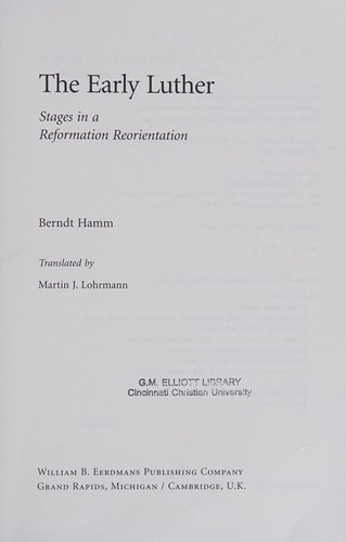 The early Luther