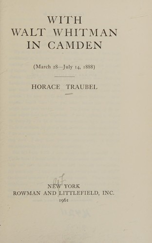 With Walt Whitman in Camden