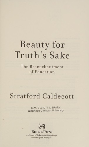 Beauty for truth's sake
