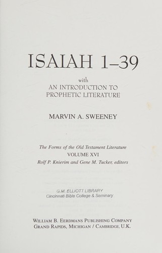 Isaiah 1-39