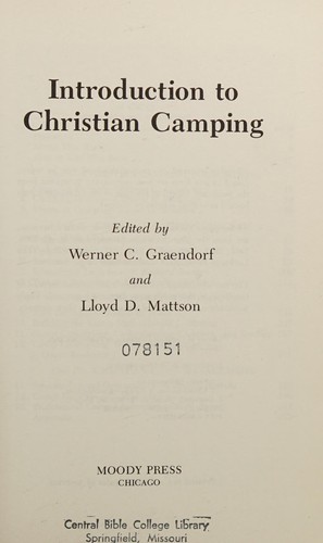 Introduction to Christian camping