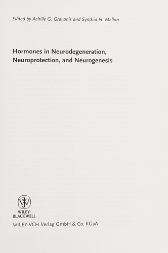 Hormones in neurodegeneration, neuroprotection, and neurogenesis