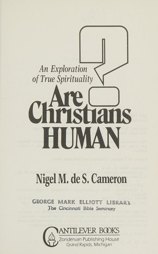 Are Christians Human