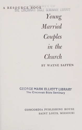 Young married couples in the church