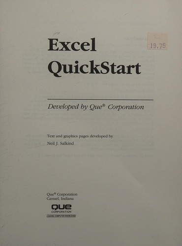 Excel QuickStart
