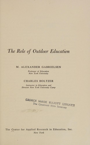 The role of outdoor education