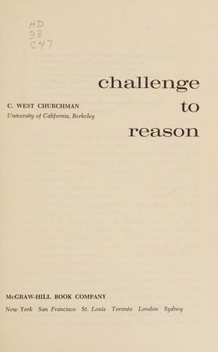 Challenge to reason