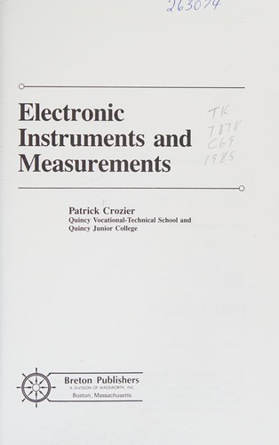 Electronic instruments and measurements