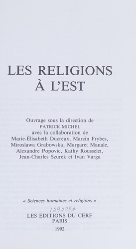 Les Religions à l'Est