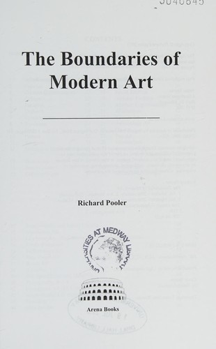 The boundaries of modern art