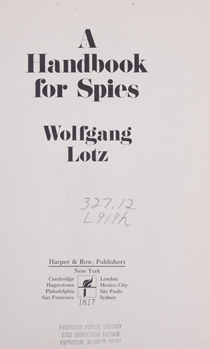 A handbook for spies