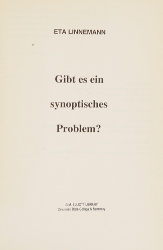 Gibt es ein synoptisches Problem?