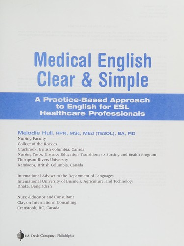 Medical English clear and simple