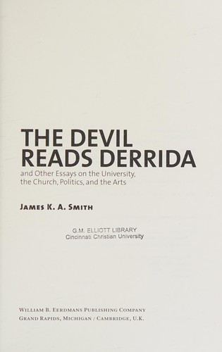 The devil reads Derrida