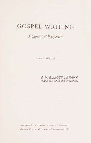 Gospel writing