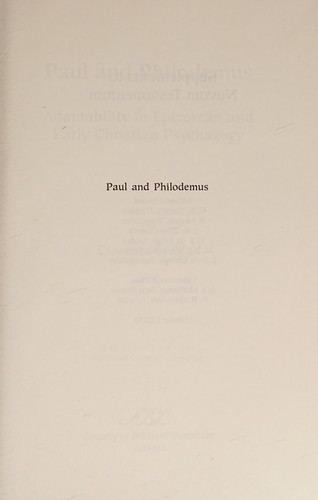 Paul and Philodemus