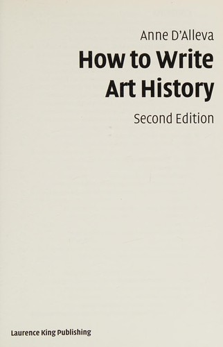 How to write art history