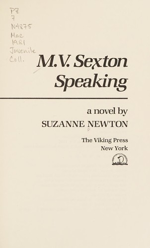 M.V. Sexton speaking