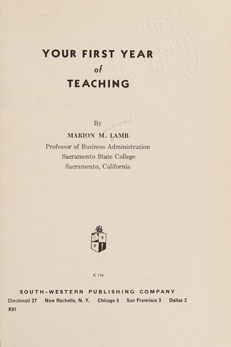 Your first year of teaching