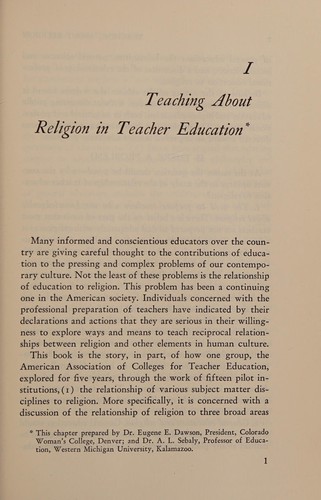 Teacher education and religion