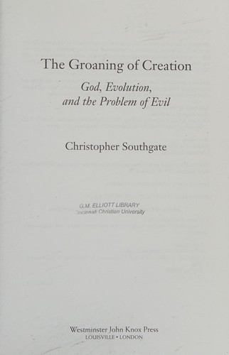 The groaning of creation