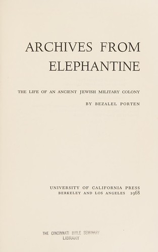 Archives from Elephantine
