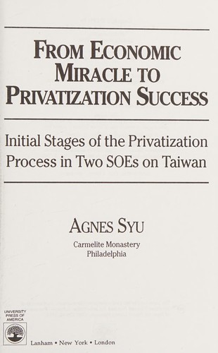 From economic miracle to privatization success