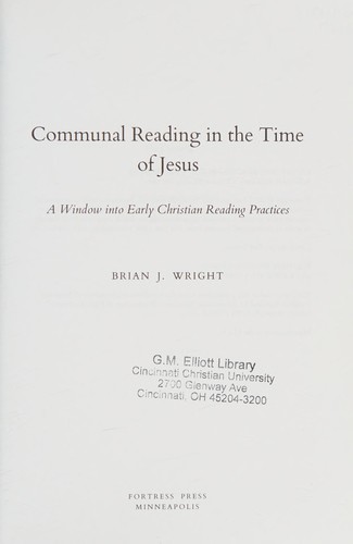 Communal Reading in the Time of Jesus
