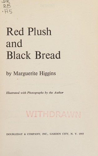 Red plush and black bread