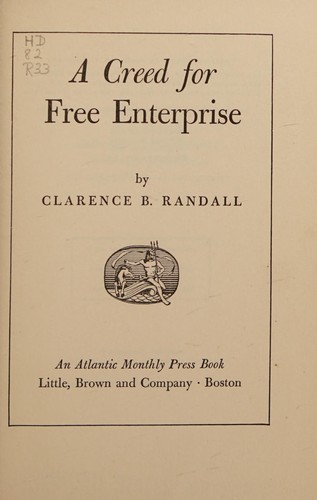 A creed for free enterprise