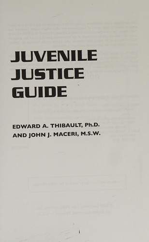 Juvenile justice guide