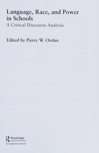 Language, Race, and Power in Schools