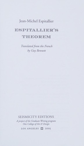 Espitallier's Theorem