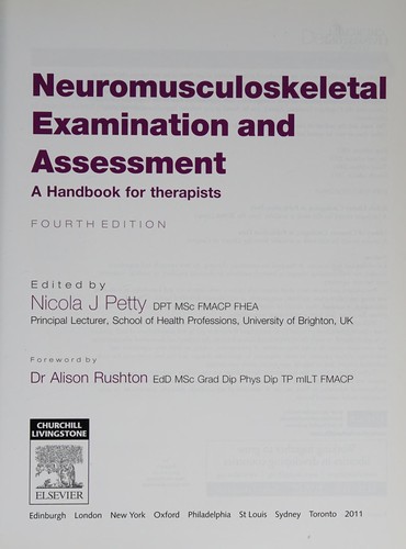 Neuromusculoskeletal examination and assessment