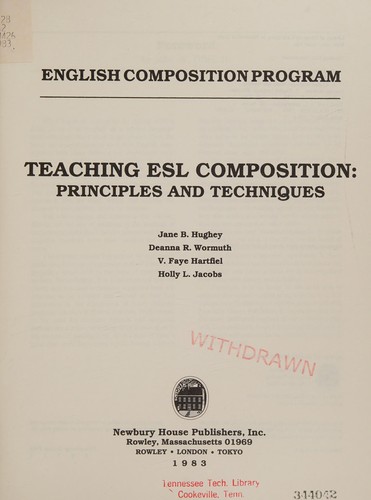 Teaching ESL composition