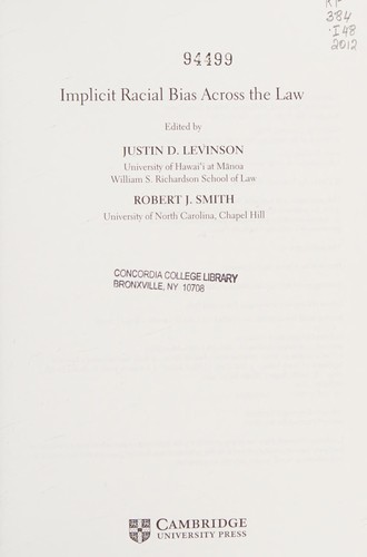 Implicit racial bias across the law