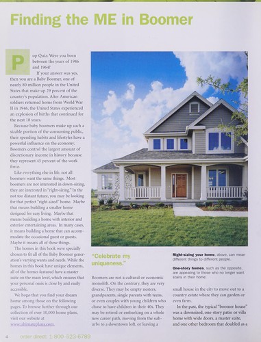 Home plans for baby boomers
