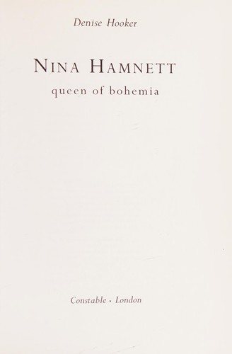 Nina Hamnett, queen of Bohemia