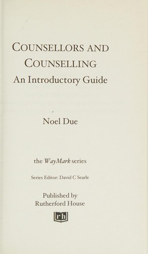 Counsellors and counselling