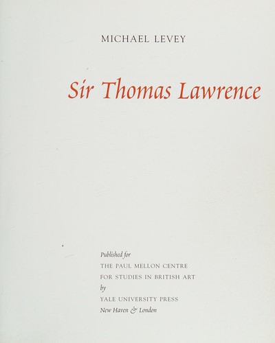 Sir Thomas Lawrence